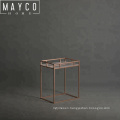 Mayco Stainless Steel Foldable Butler Serving Tray Portable Side End Tray Table for Sofa